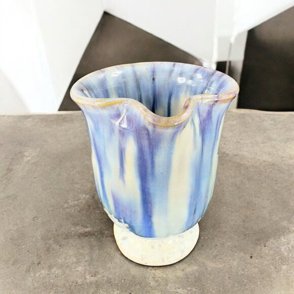 Hand Made Italian Art Pottery Small Pitcher Creamer Made In Italy Signed Vintage - Picture 5 of 16